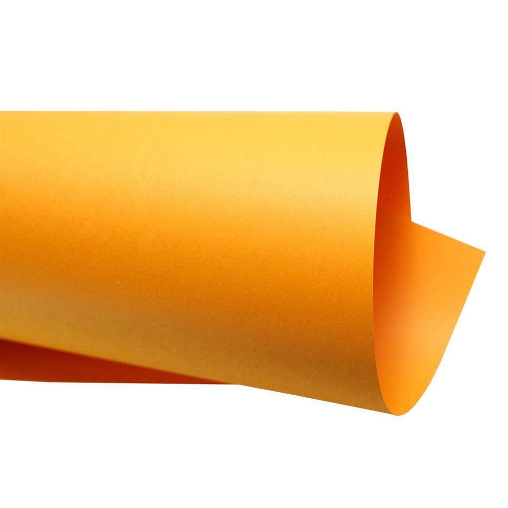 Papel Color Plus 180g – Formato A4 Laranja Jamaica - 10 folhas