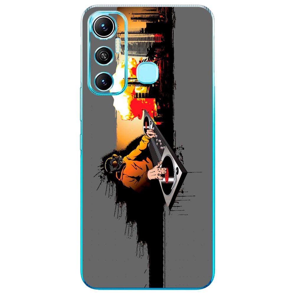 Capa Adesivo Skin264 Verso Para Infinix X689F Hot 11