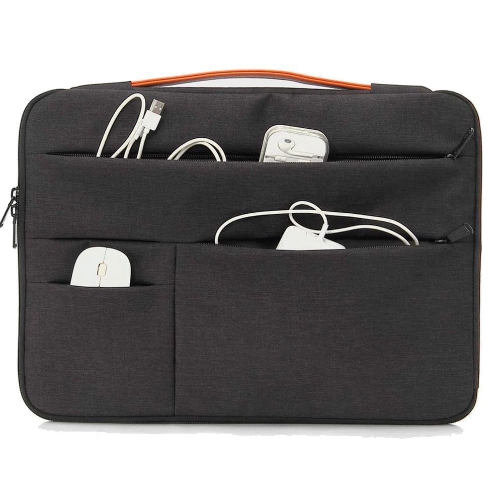 Case Para Notebook 15.6" Anti-Impacto Com Bolsos e Alça - Preto , GT 43231