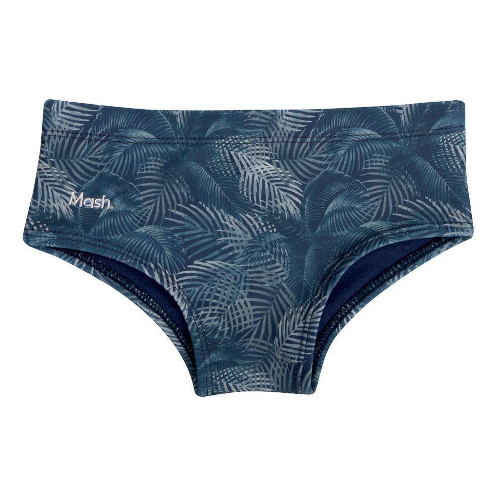 Sunga estampada folhagem palmeira infantil
