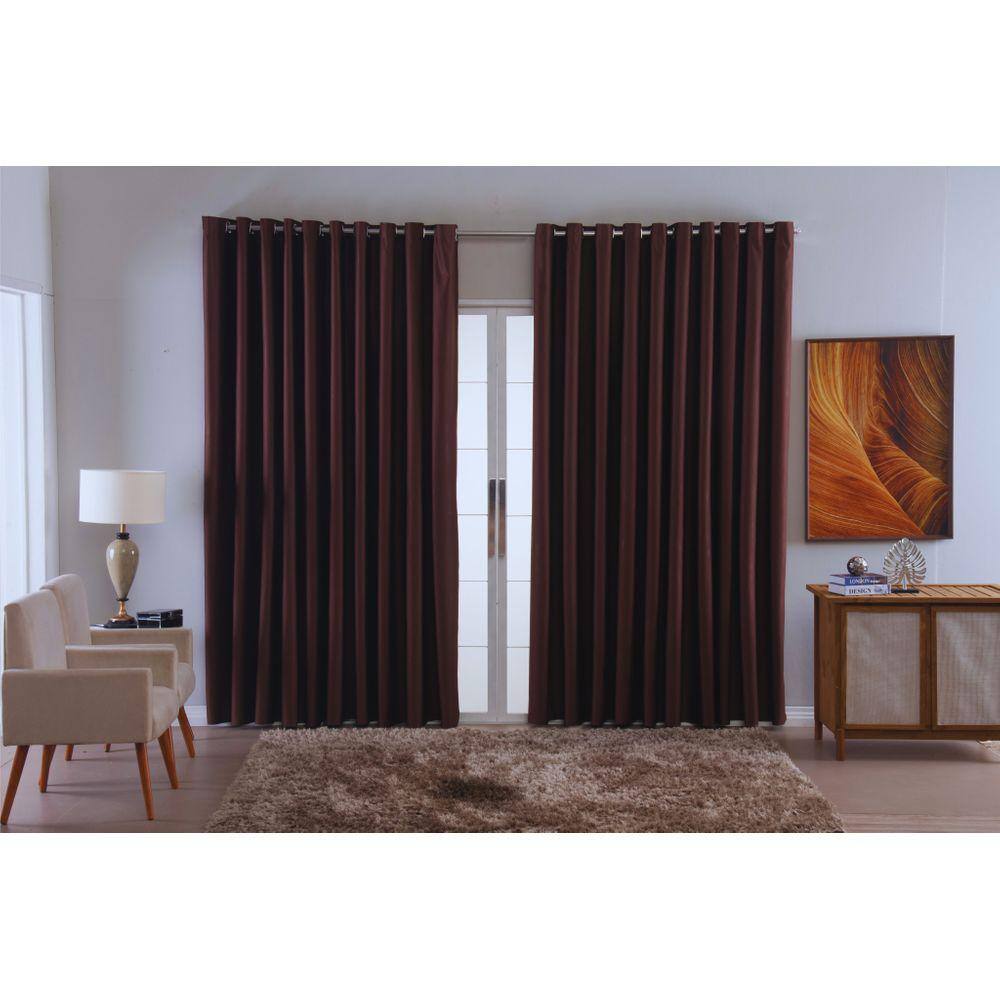 cortina para sala quarto blackout tecido 4,00x2,50 ellegance
