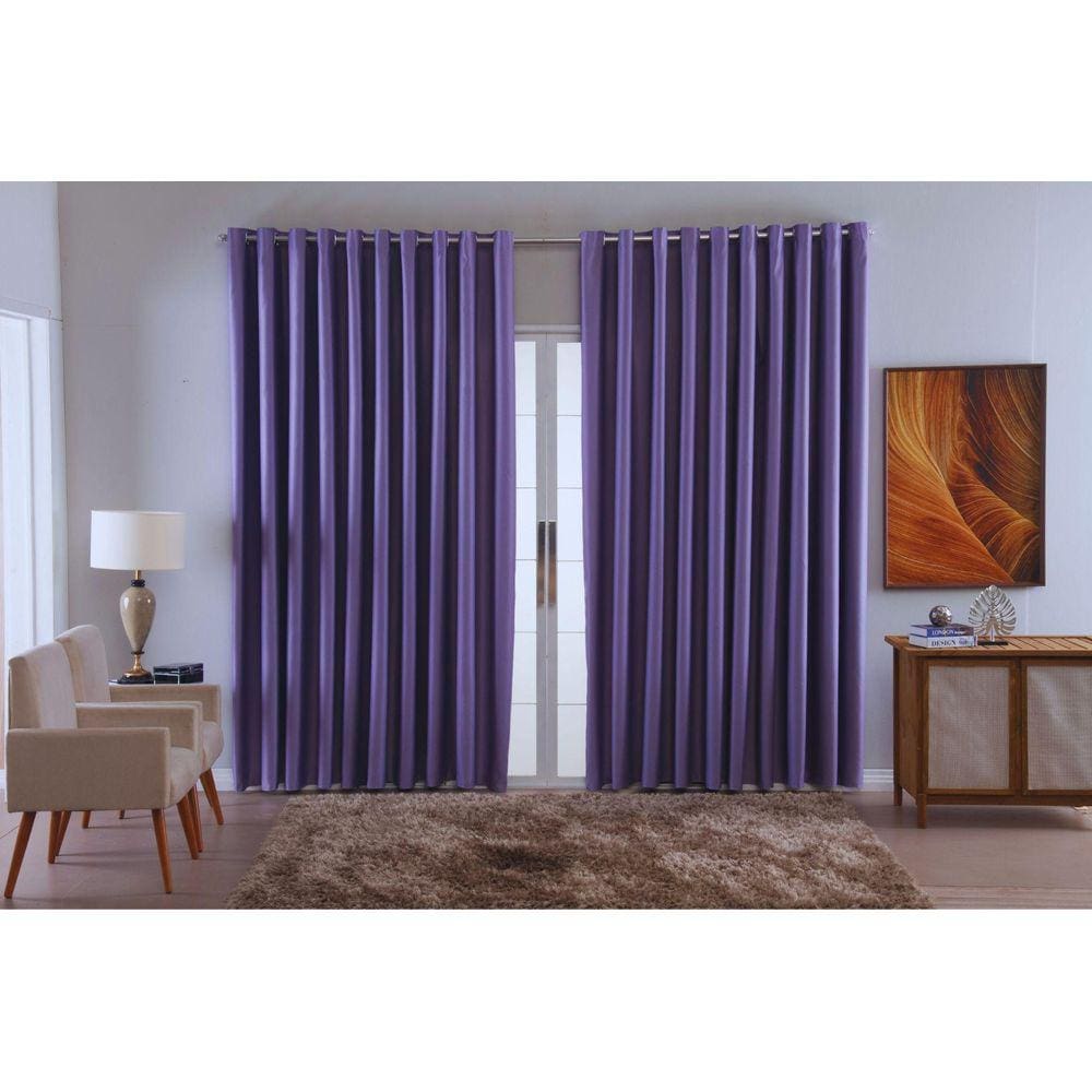 Cortina Para Sala Quarto Blackout Tecido 5,00X2,80 Ellegance