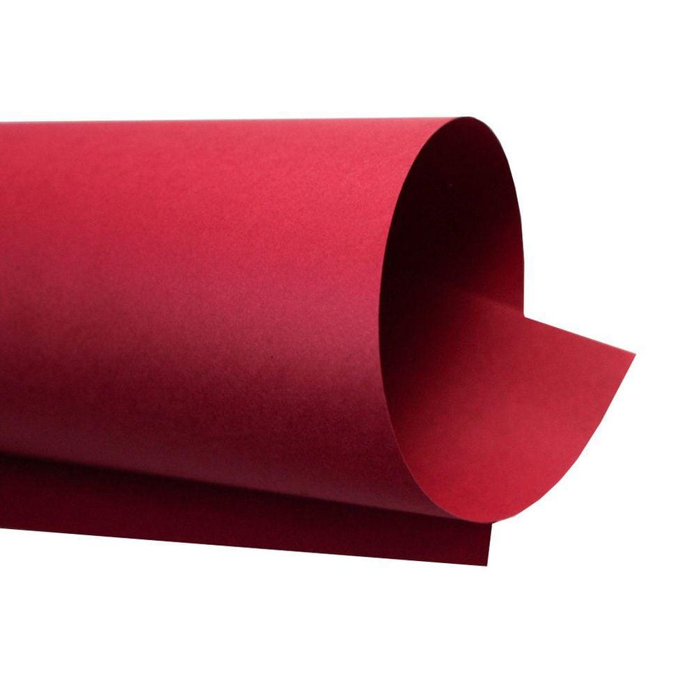 Papel Color Plus 240g - Formato A4 Vermelho Pequim - 20 folhas