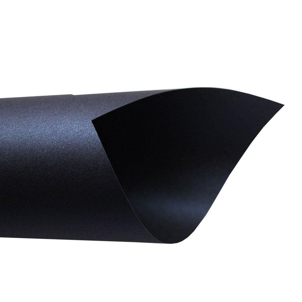 Papel Perolado 180g – Formato A4 Azul Noite - 10 folhas