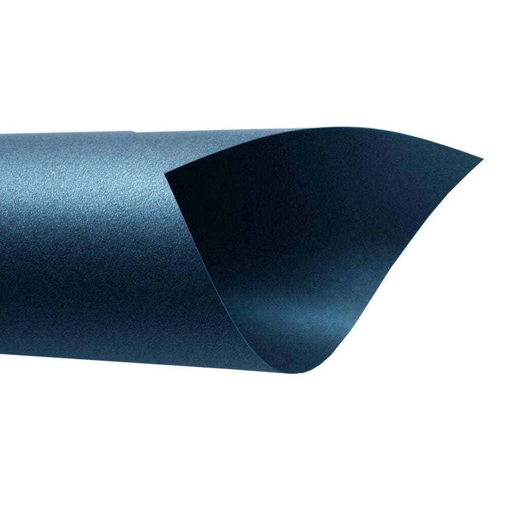 Papel Perolado 180g – Formato A4 Azul Navy - 20 folhas