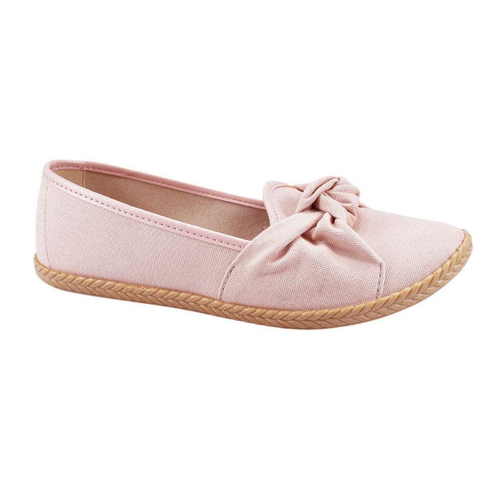 Sapatilha Moleca Lona Bico Redondo Feminino