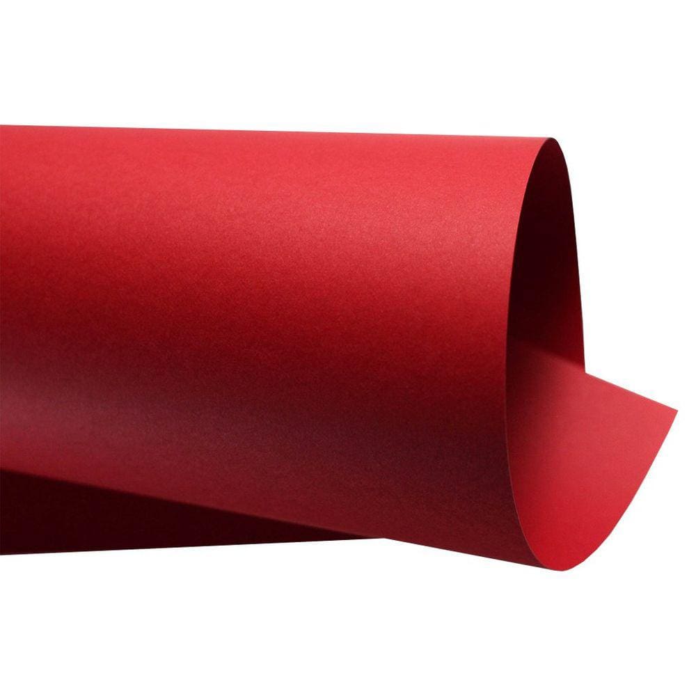 Papel Color Plus 180g – Formato A4 Vermelho Tóquio - 20 folhas