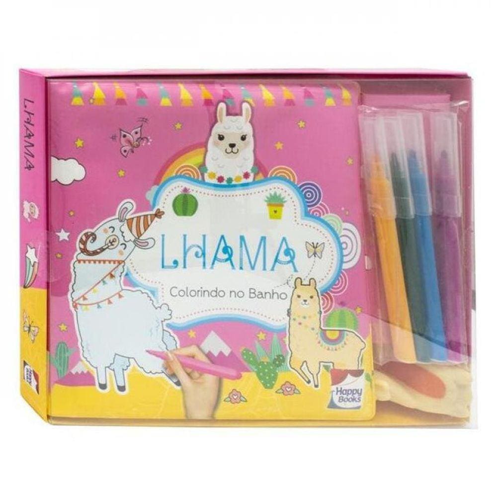 Colorindo No Banho: Lhama