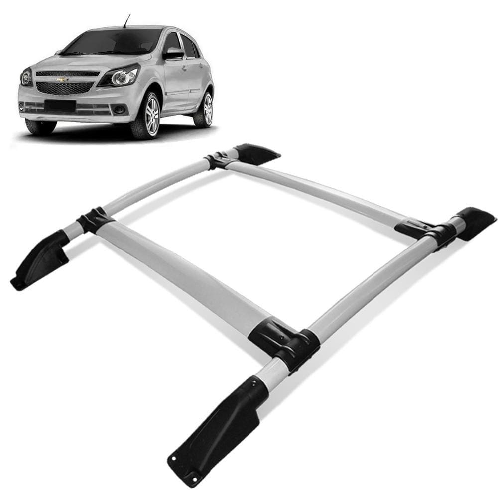 Rack de Teto Bagageiro Agile 2010 a 2014 Tubolar Prata