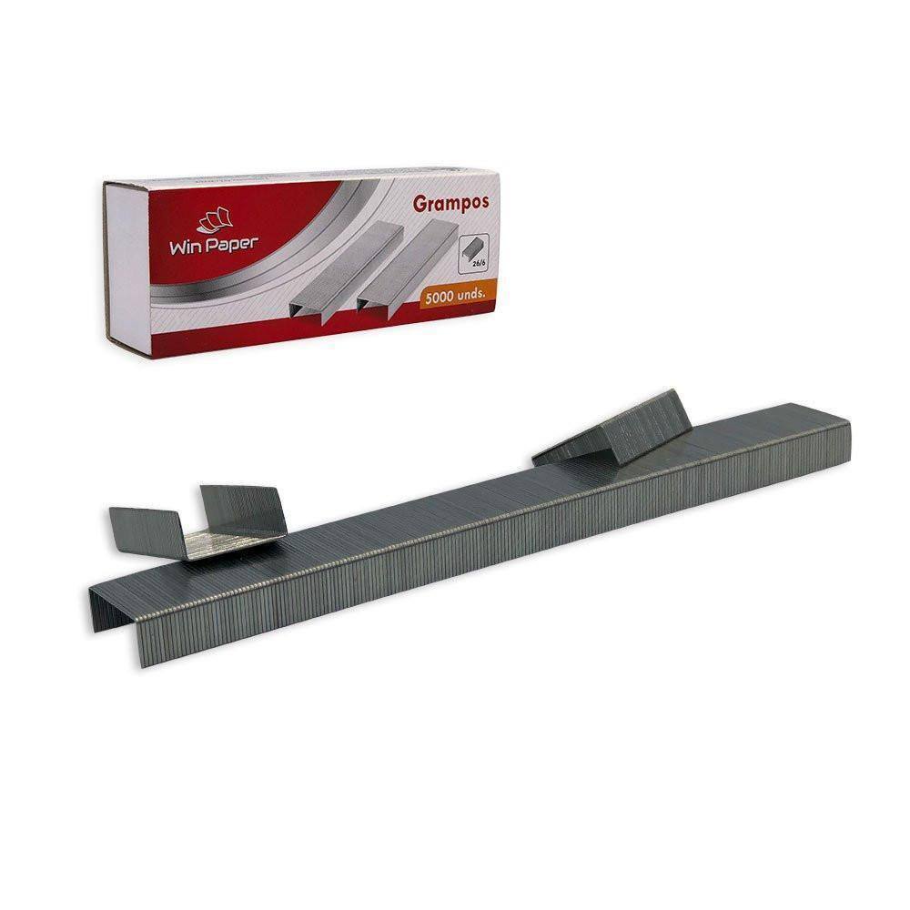 Grampo Para Grampeador 26/6 Galvanizado Com 5000 Grampos