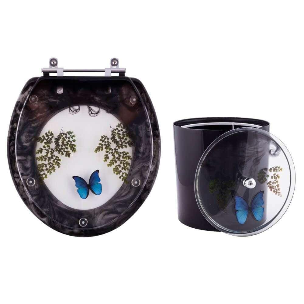 Assento Sanitário Para Louças Smart E Lixeira Decoradas