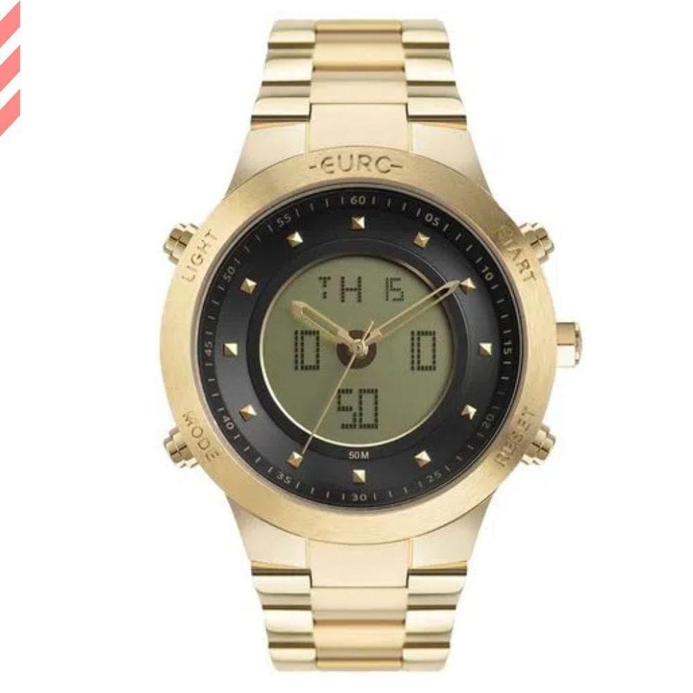 Relogio Feminino Anadigi Dourado Euro Eubj3889Ad/4P