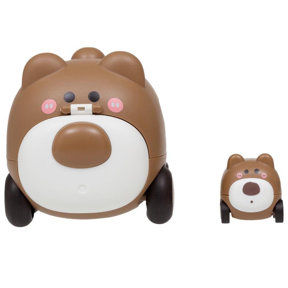 Carrinho Animal Com Filhote Marrom - Buba