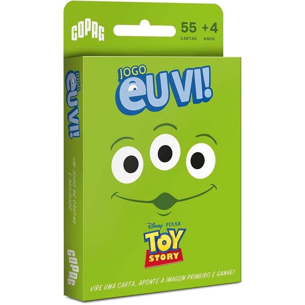 Jogo Cartas Copag Eu Vi! Disney Aliens Toy Story Pense Rapido Achou?