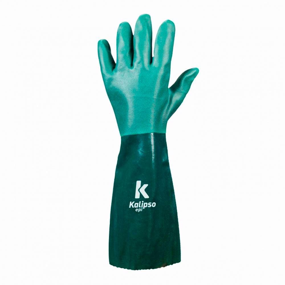 Luva de PVC com Forro Verde 45CM - Kalipso 21.10.1.3