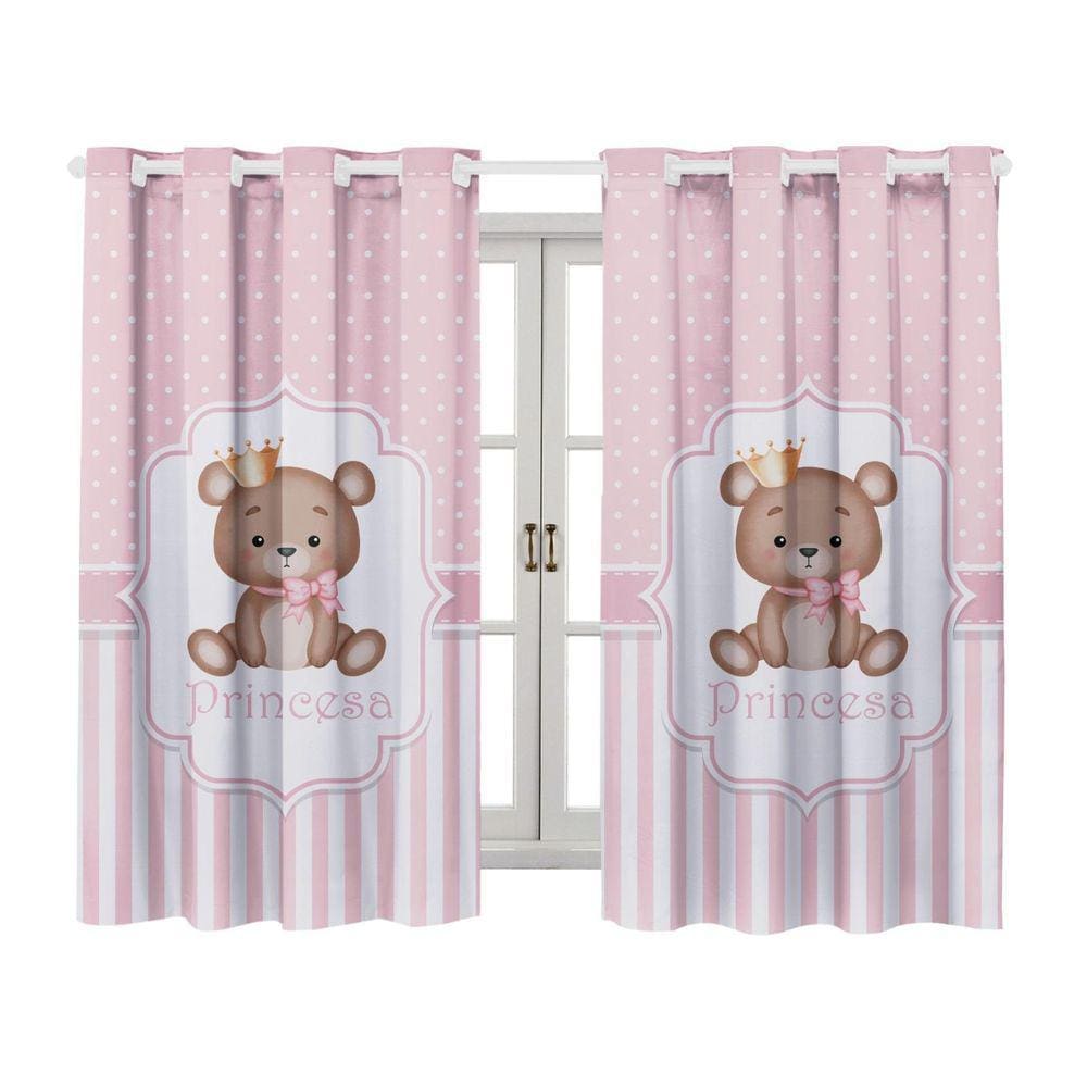 Cortina Infantil Blackout 2,00 X 1,40 Estampada Decorativa