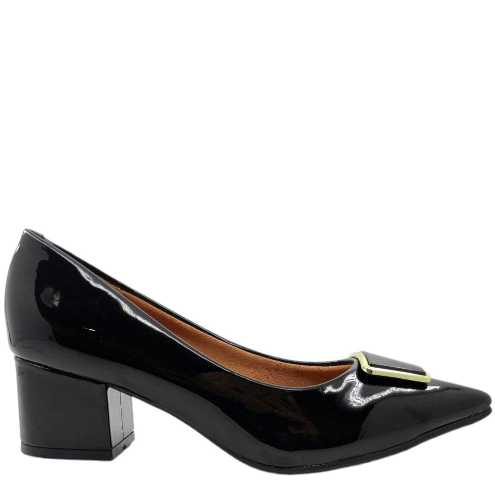Sapato Feminino Casual Salto Bloco Médio Bico Fino Vizzano 1220.364