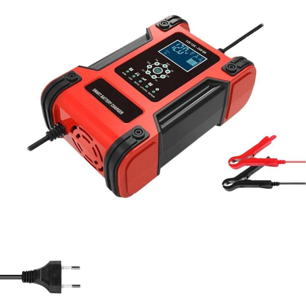 Carregador De Bateria Automático 12V/24V 12A/6A Lucky