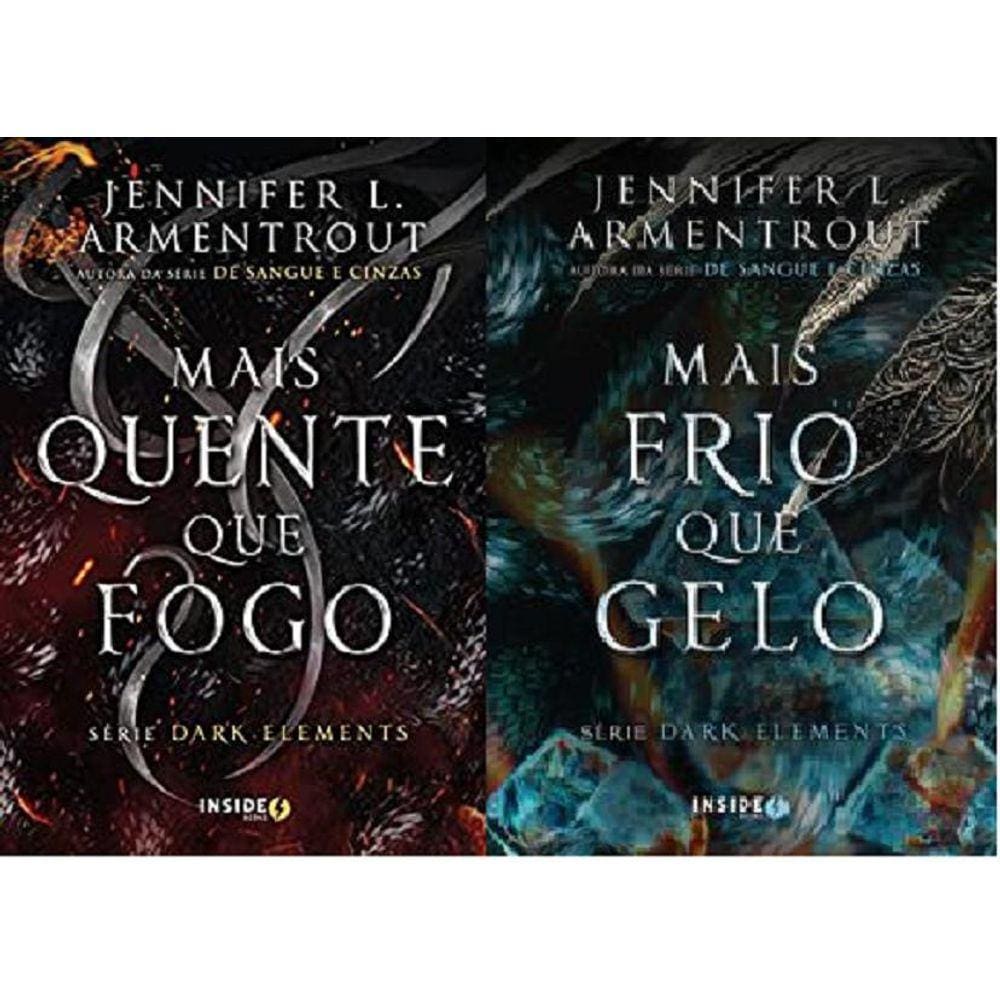 Kit 2 Livros Jennifer Armentrout Mais Frio Que Gelo + Mais