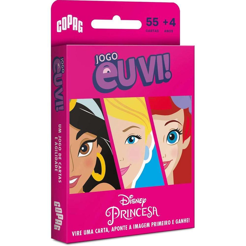 Jogo Cartas Copag Eu Vi! Disney Princesas Pense Rapido Achou?