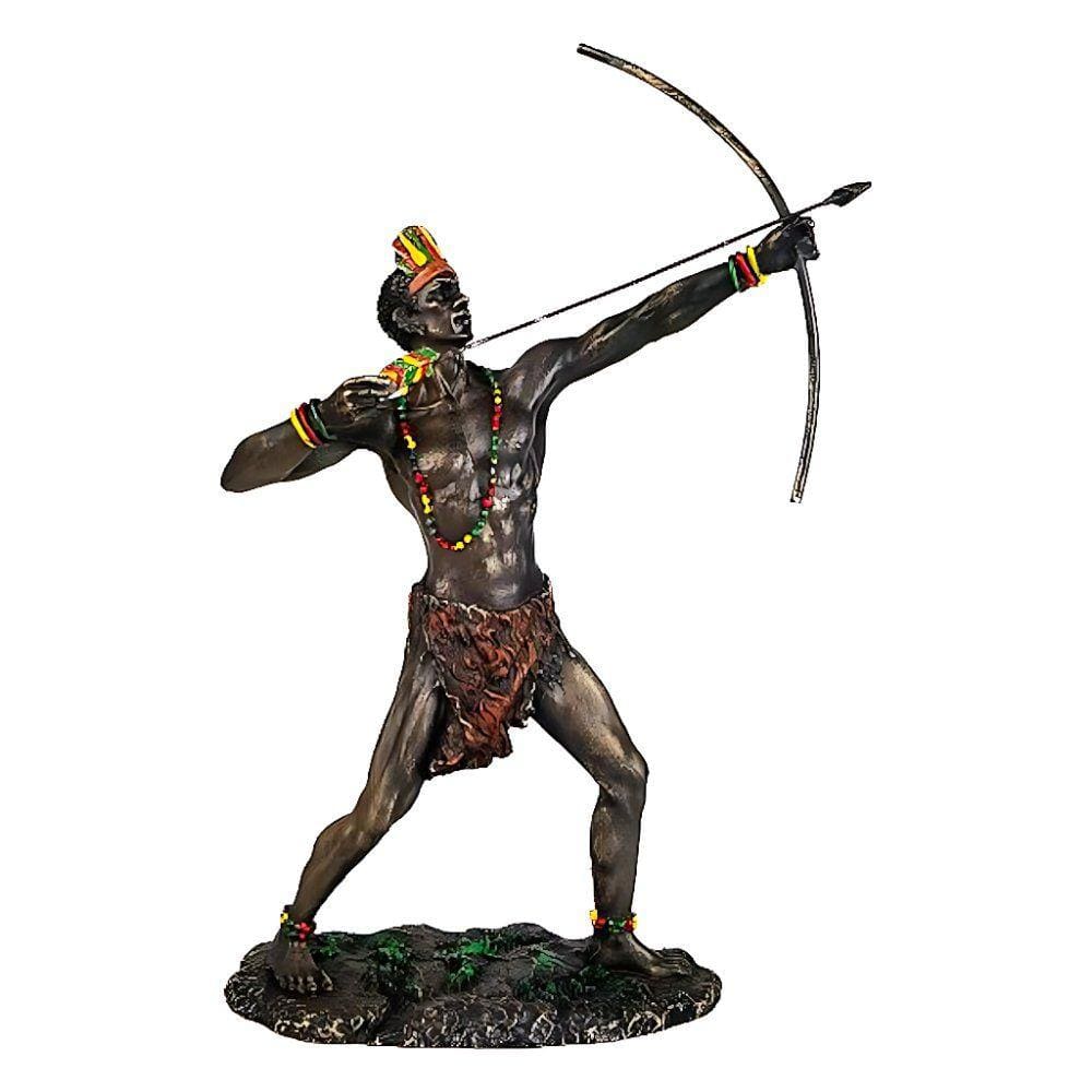 Oxóssi Orixá Estátua Umbanda Candomblé Resina Premium