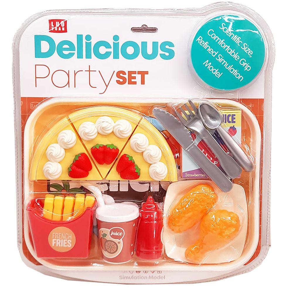 Comida de Brincar Kit de Torta e Frango Frito LY8701- Dorémi