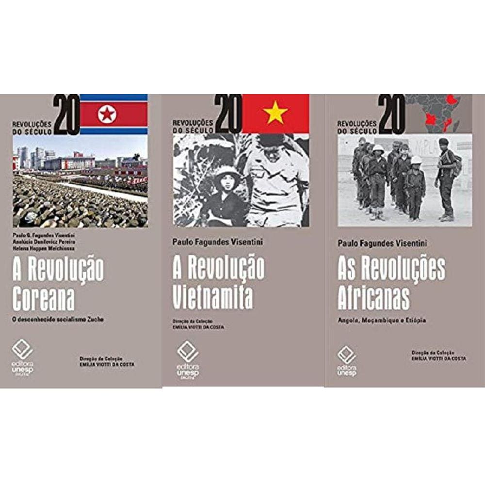 Kit 3 Livros Paulo Fagundes Visentini Revolução Coreana +