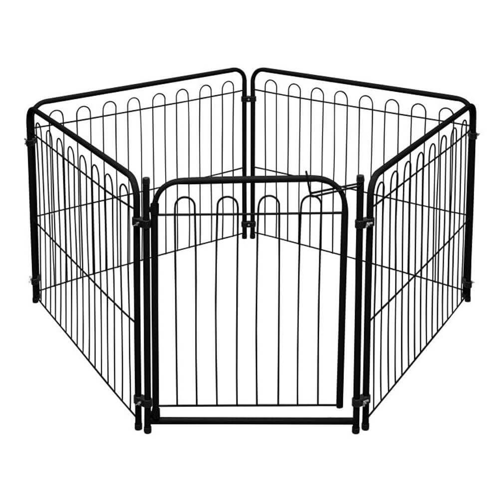 Kit Cercado Pet Mix 4 Módulos Portão - Preto - 10.964.02 - Açomix