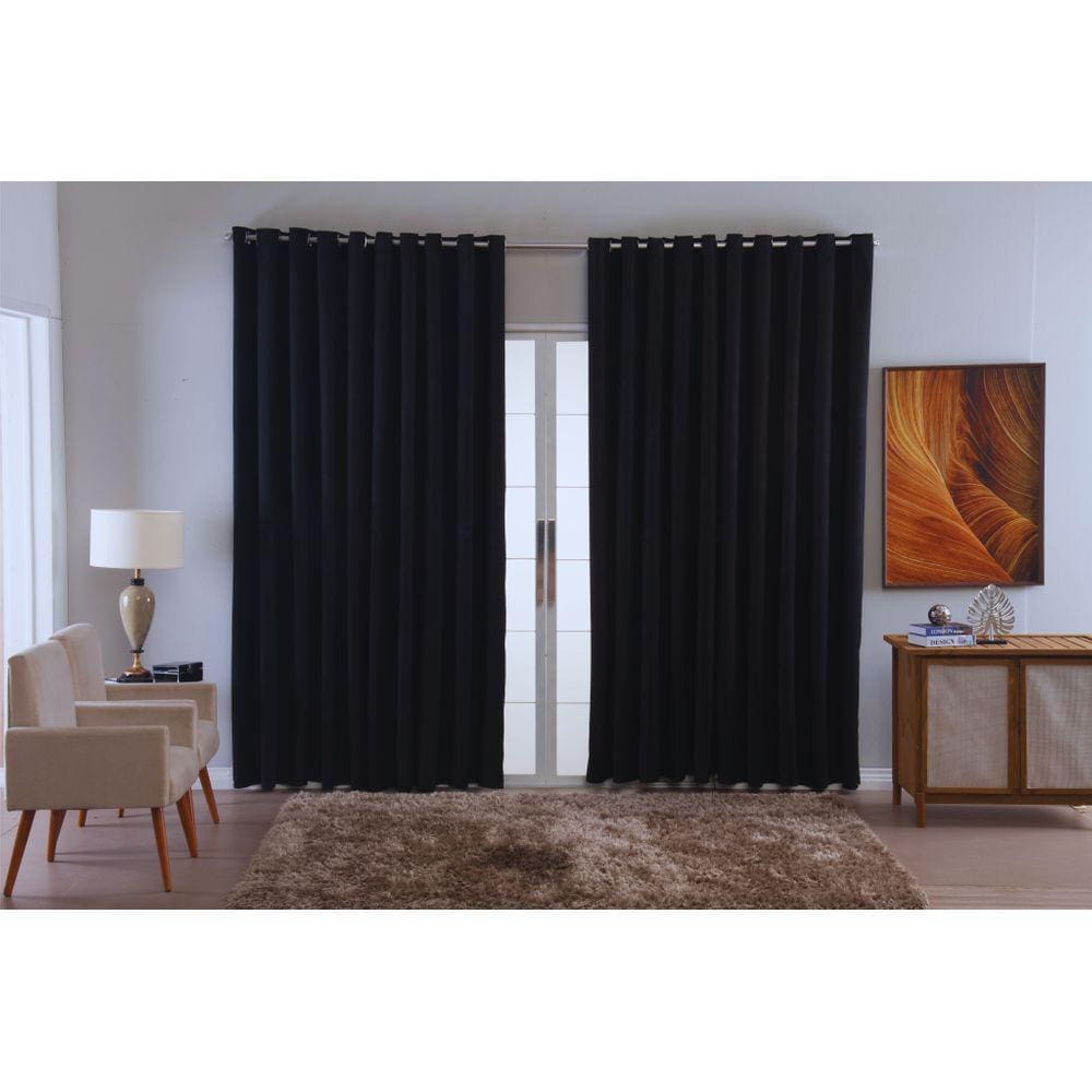 cortina para sala quarto blackout tecido 4,00x2,80 ellegance