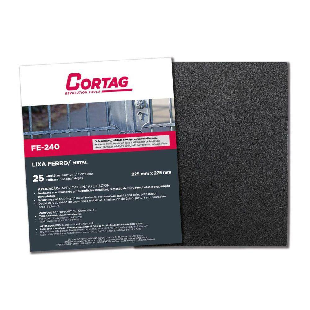 Lixa Ferro Fe240 - Cortag - 100 - C/ 25 Un