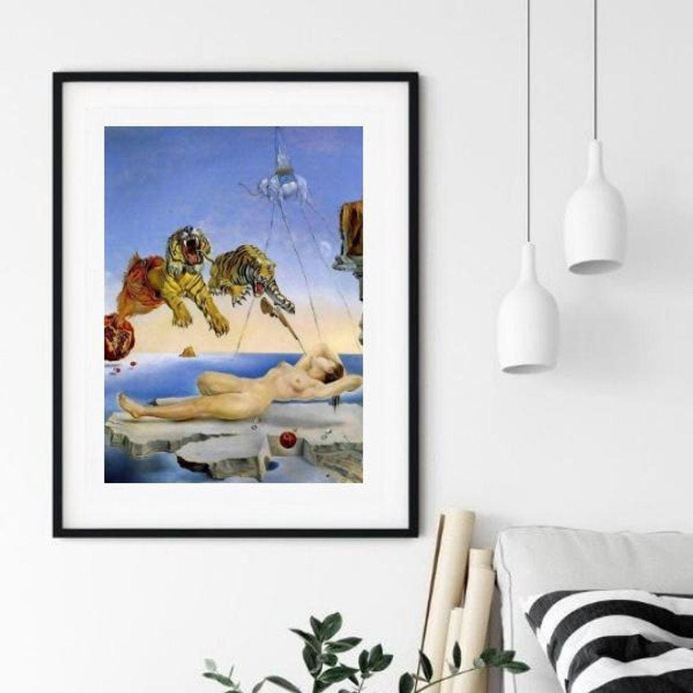 Quadro Salvador Dalí Tigres - 60X48Cm