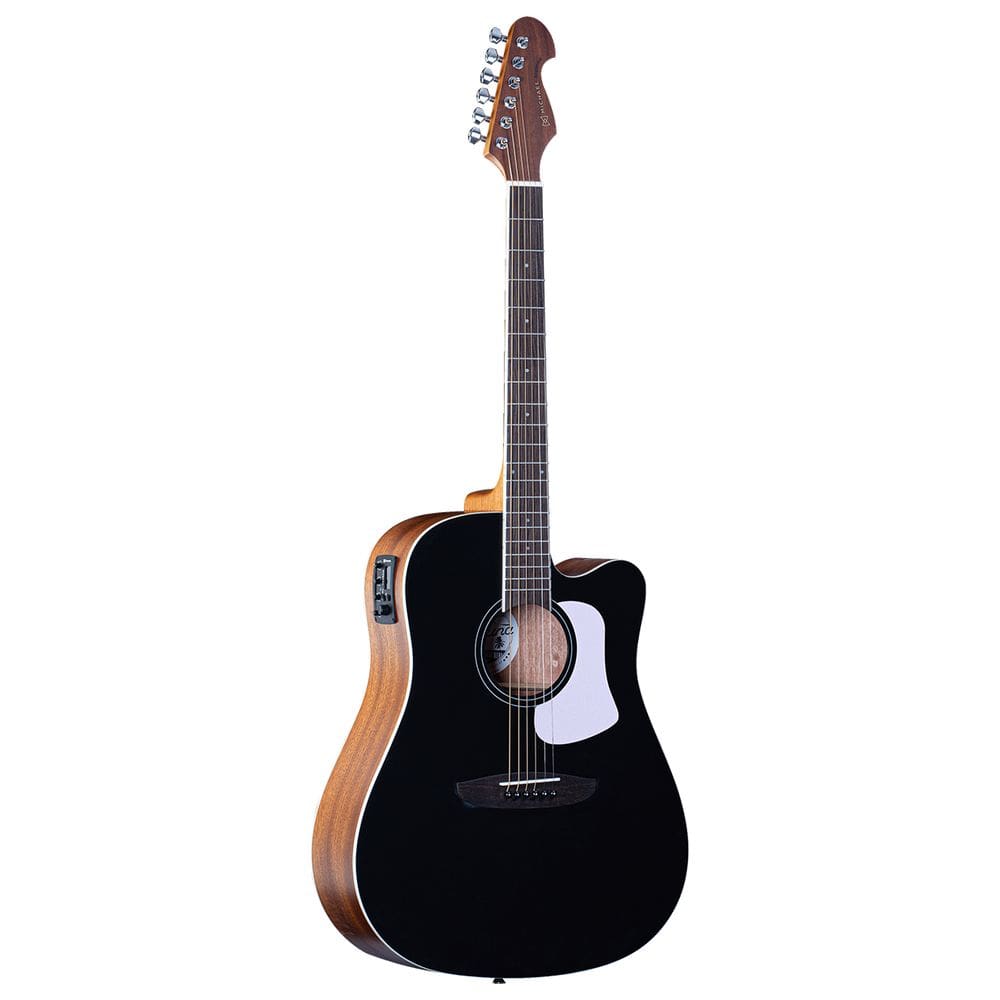 Violão Elétrico Michael Folk Vml530 Bk Afinador P10 Eq Effex
