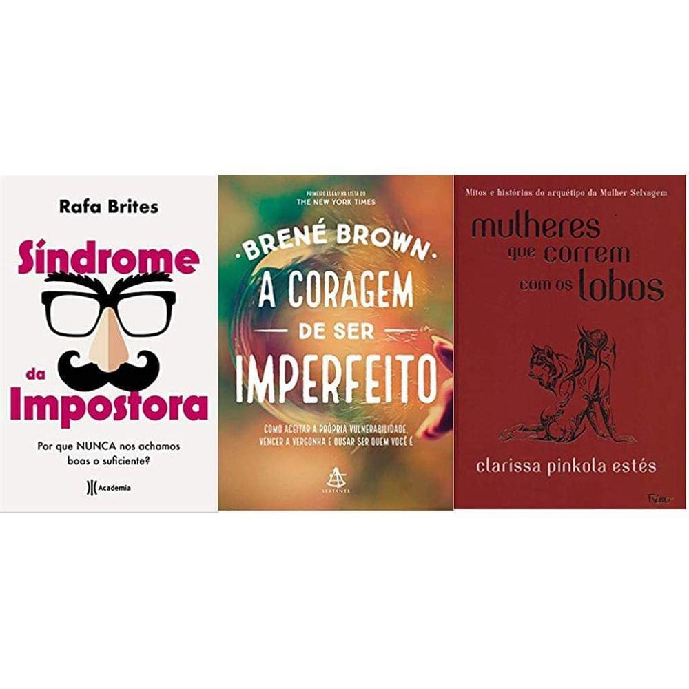 Kit 3 Livros Síndrome Da Impostora + A Coragem Ser