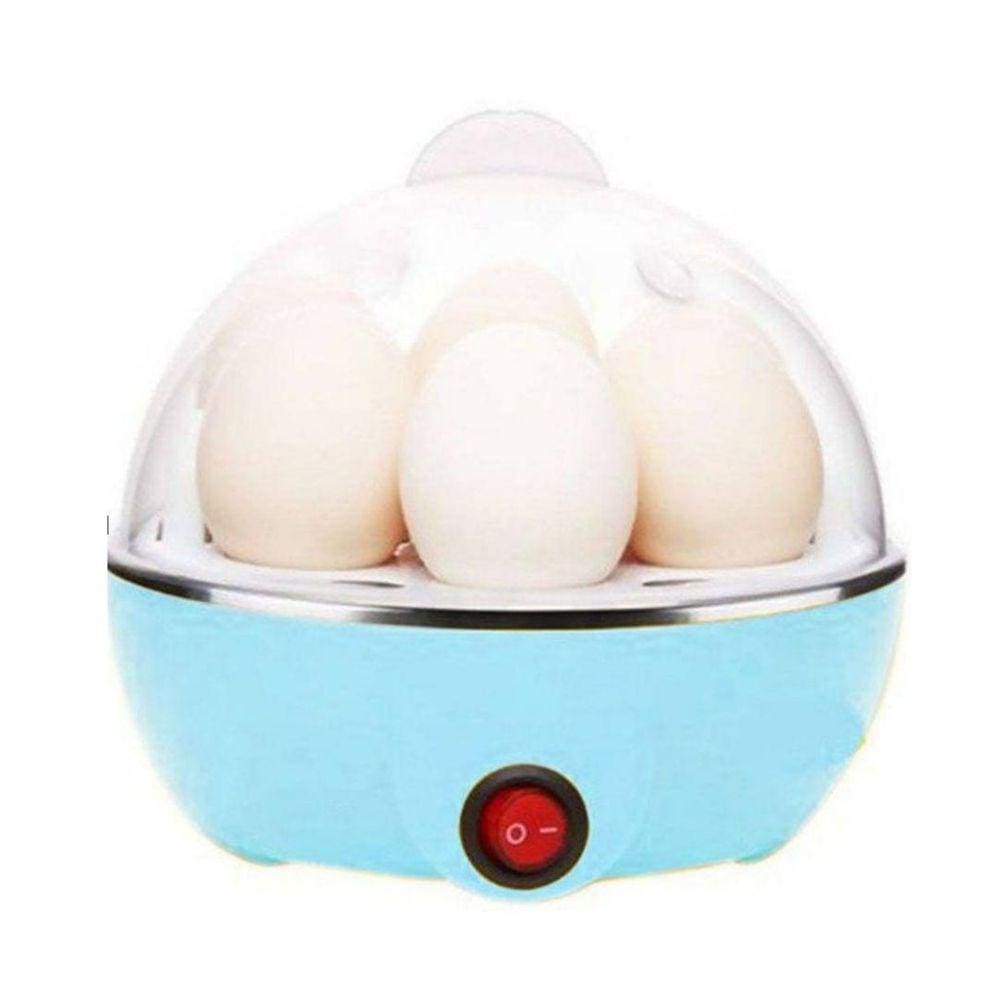 Máquina Processador Egg Cooker Cozedor Ovos Vapor Azul 110v