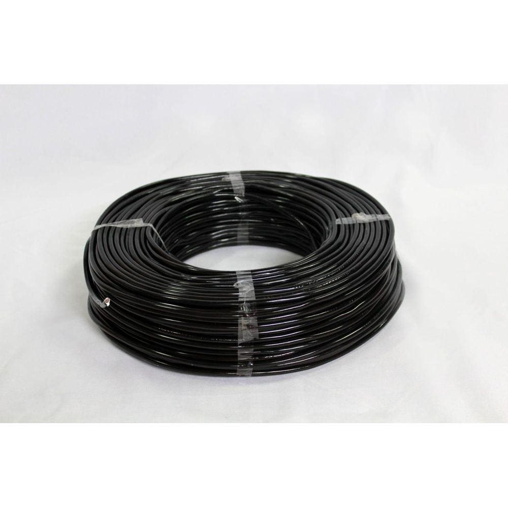 Fio Cabo Flexível 4 Mm 100 Metros Preto
