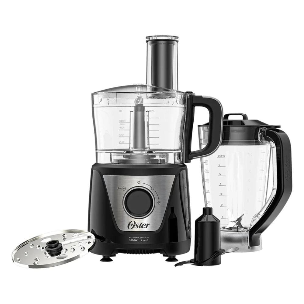 Multiprocessador de Alimentos Oster 4 em 1 Black