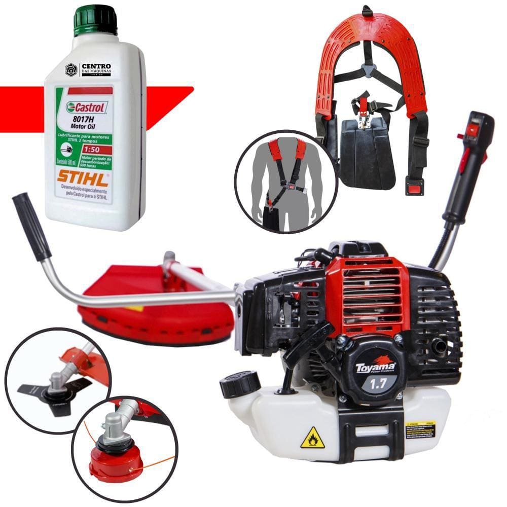 Roçadeira Com ÓLEO STIHL RT43L Toyama Á Gasolina 2T 43cc 1,7HP Robusta de Alta Potência e Performance Ideal Para Manutenção de Rodovias