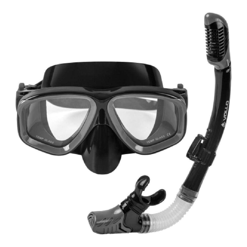 Kit De Mergulho Máscara E Snorkel Adulto