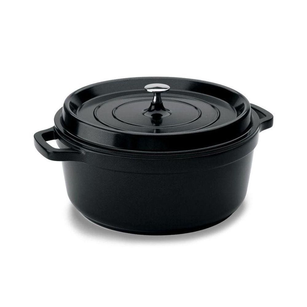 Cacarola Redonda 25,4x11cm 4,3l Pa9000-24pr Hercules Na Cor Preta