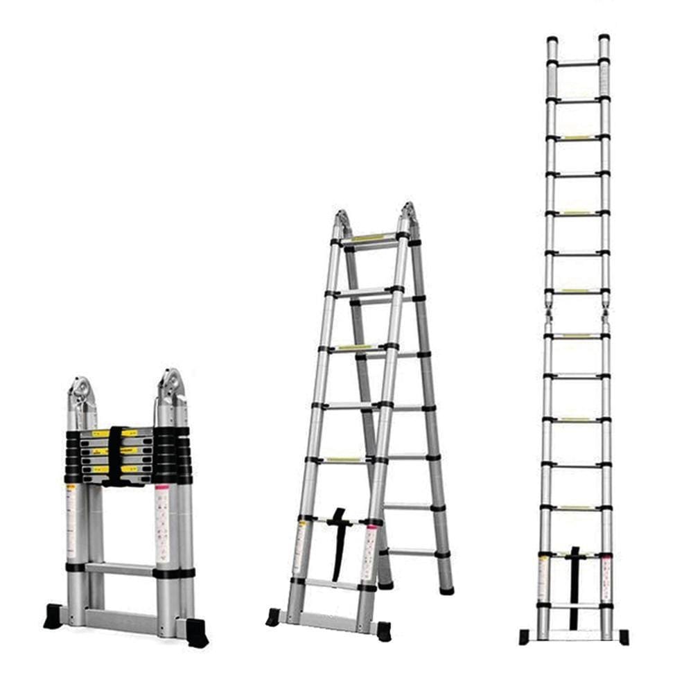 Escada Telescópica Aluminio Fortt 5m 8+8 Degraus - ETA01-5m