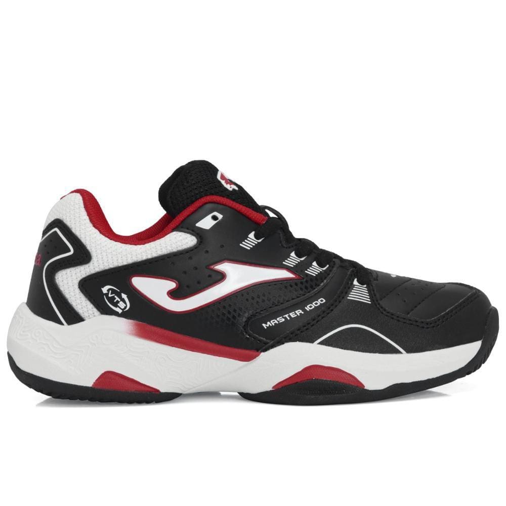Tênis Joma Master 1000 Júnior Clay - Saibro - Preto Vermelho e Branco