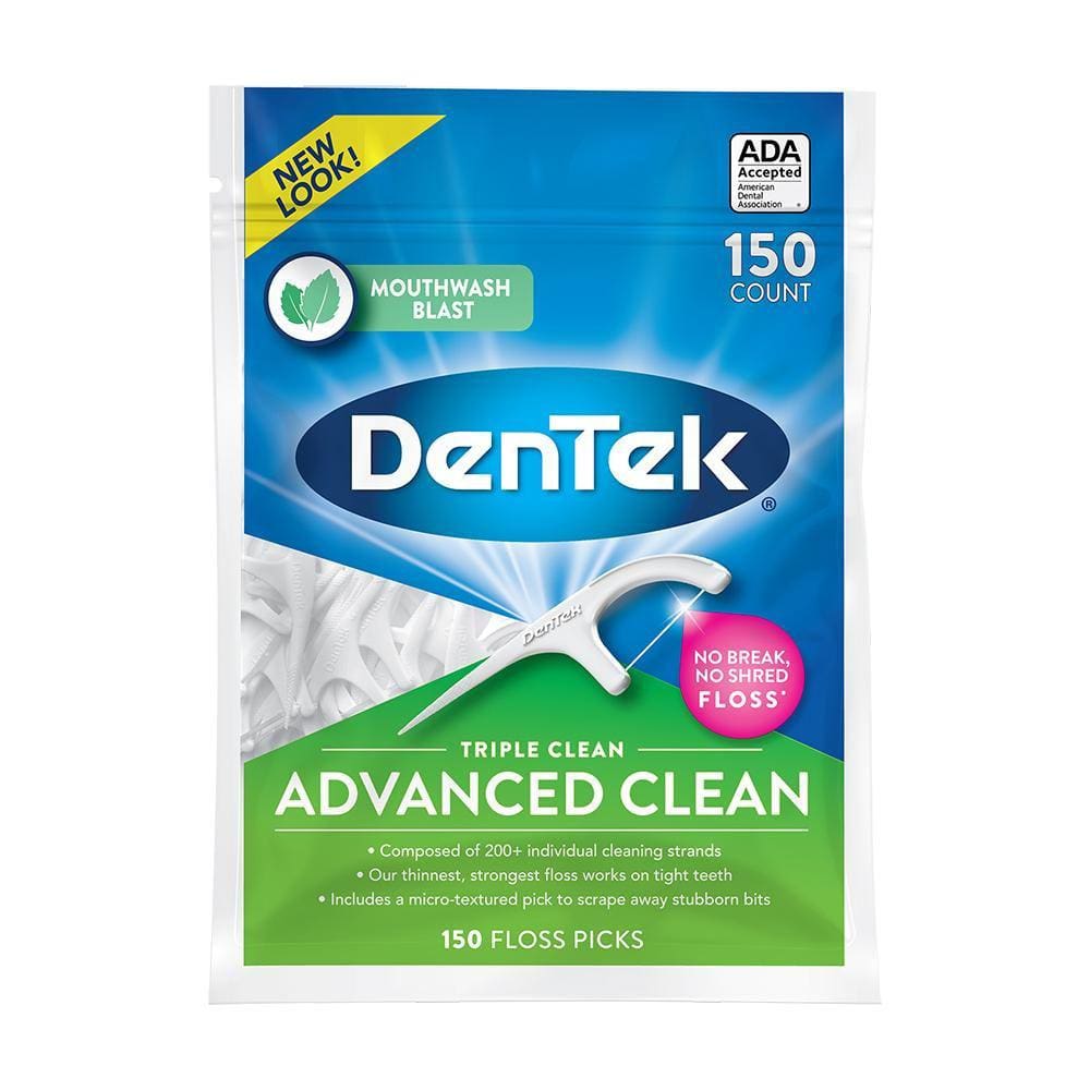 Fio Dental Dentek Floss Picks Triple Clean Advanced 150un