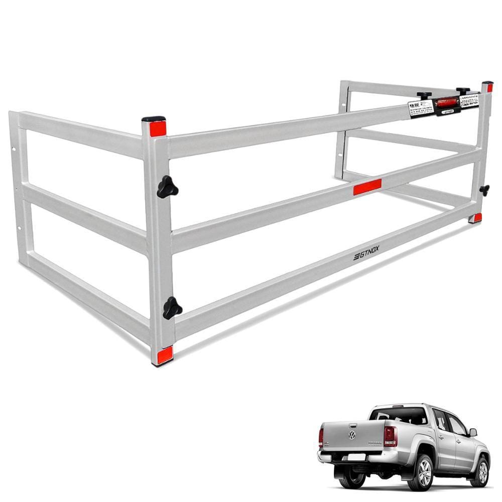 Extensor de Caçamba Amarok 2010 a 2023 Divisor ED Prata