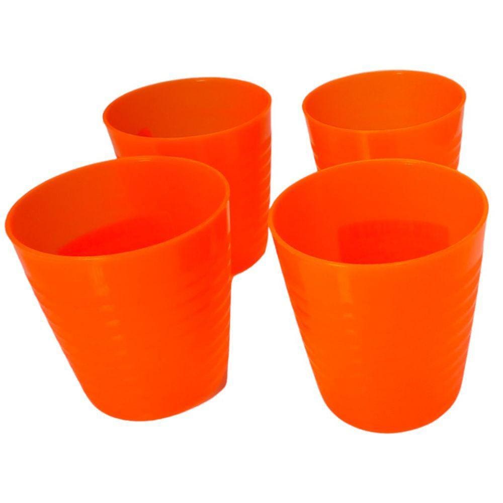Kit 4 copos Laranjas