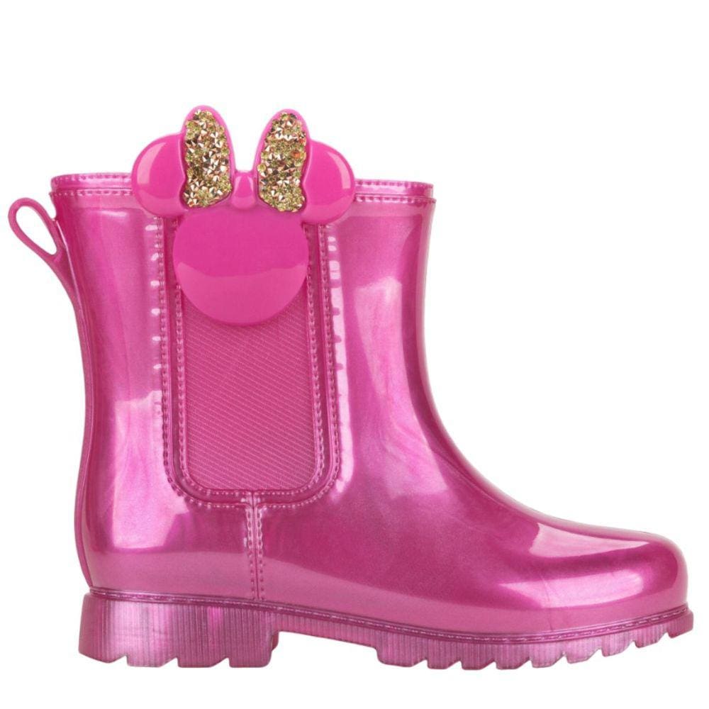 Galocha Infantil Menina Borracha com Strass Minnie Grendene Kids 23117