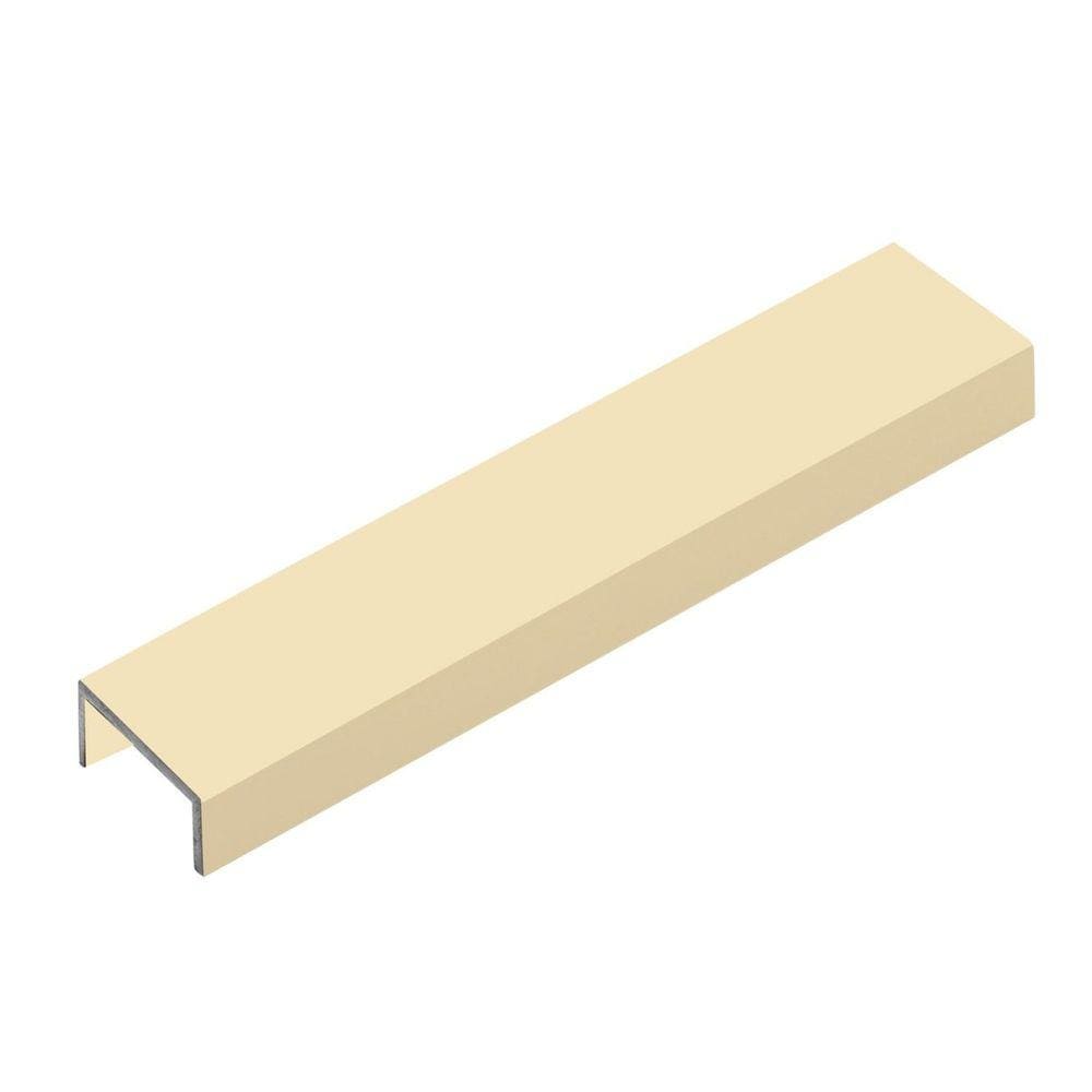 Perfil de Alumínio para Acabamento 10mm X 2,0cm Luxor Champagne Viscardi - caixa com 5 Unidade - Champgn Brilho