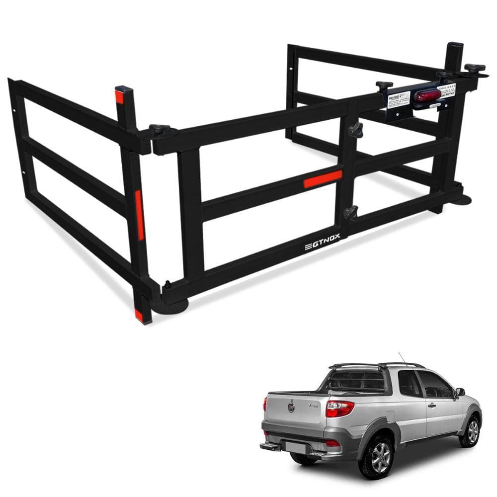 Extensor de Caçamba Strada 2014 a 2020 Dobravel EDD Preto Gtnox