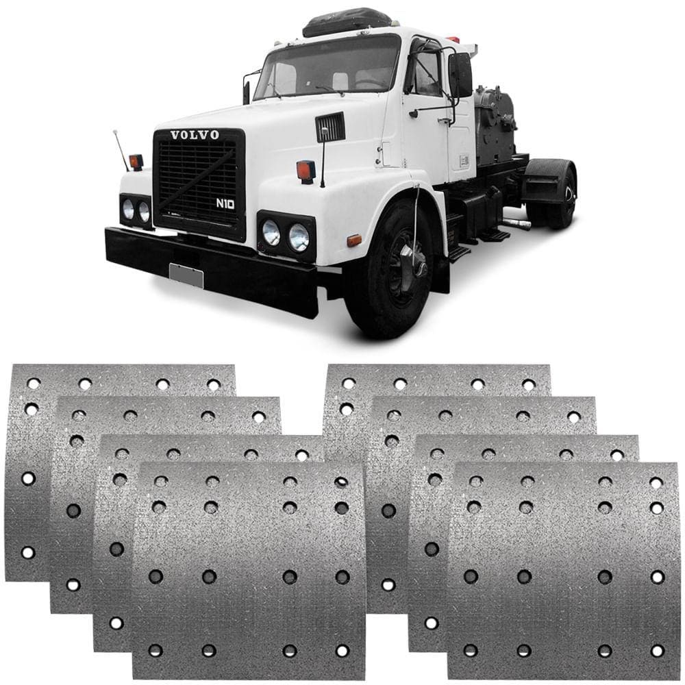 Lona Freio Traseira Volvo N 10 N 12 Fras-le VV289/AF600