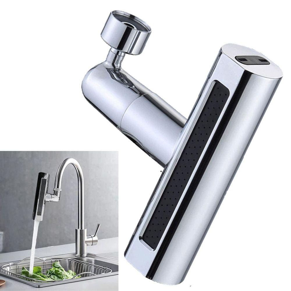 Extensor Torneira Cozinha 4 Modos Arejador Adaptador Pia Cascata Gira 360º Agua Alta Pressao Ajustavel Giratorio
