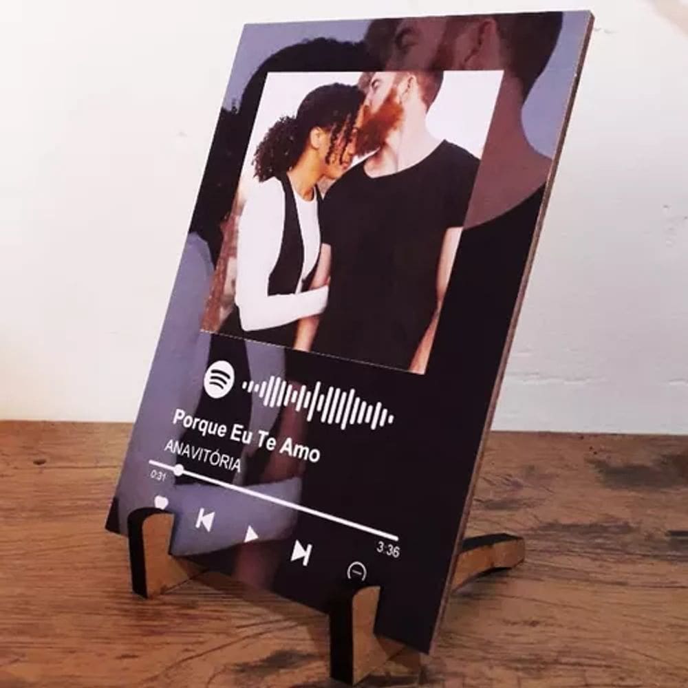 02 Quadrinhos 10x15cm Personalizado Spotify